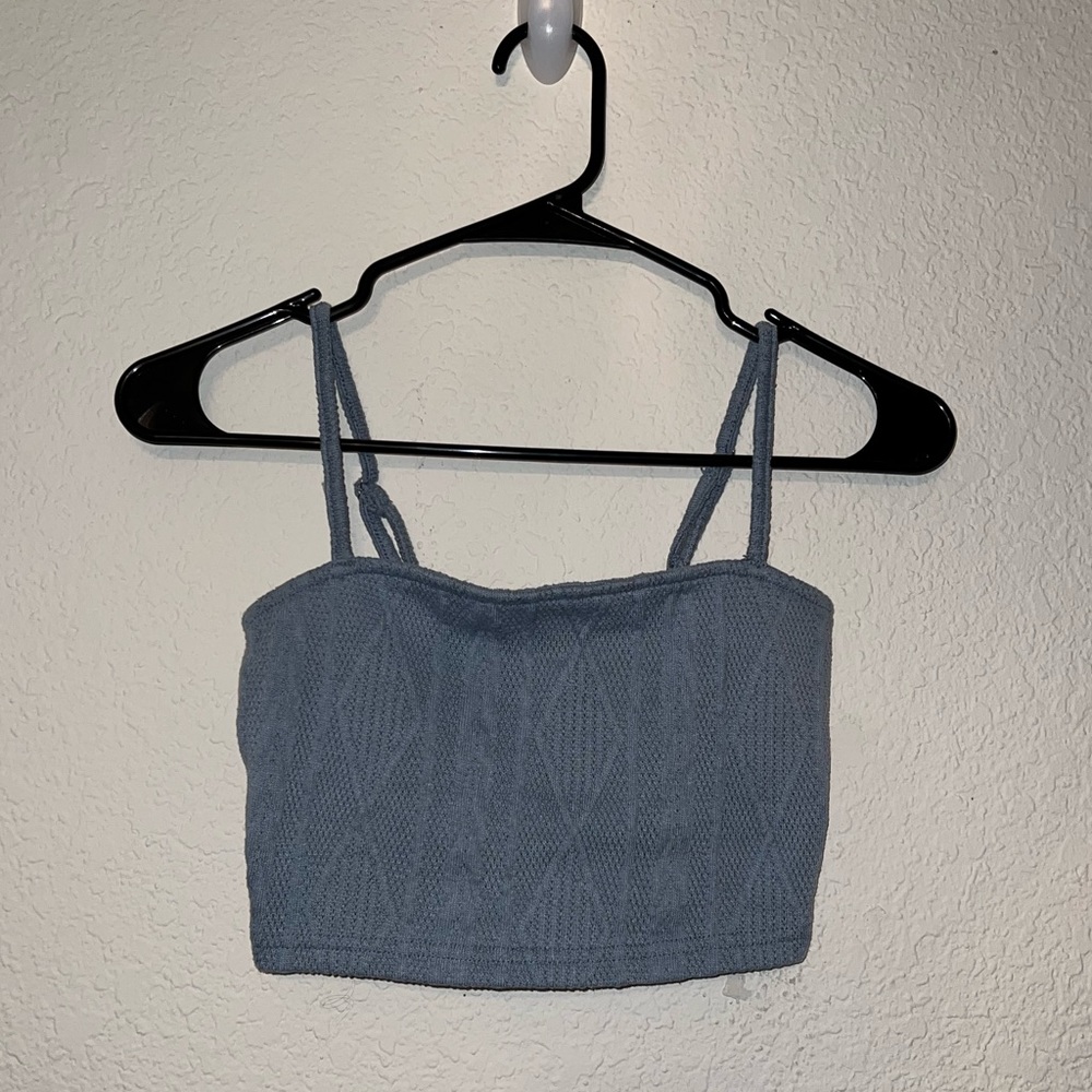 Cider Blue Crop Top, size XSmall